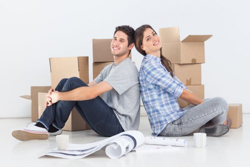 Packing office equipment and furniture for a London move