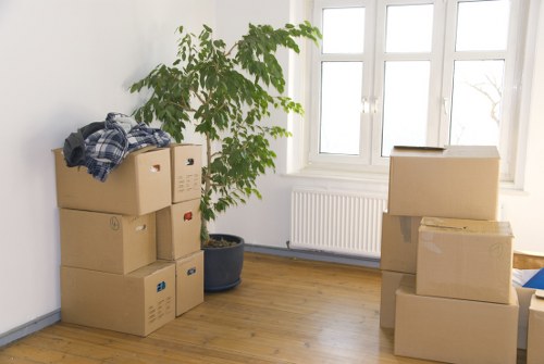 Packing and loading furniture into a van in London