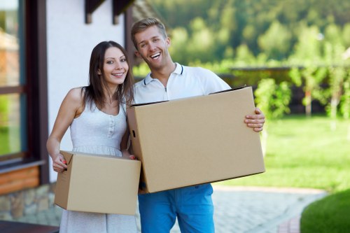 Local movers handling a flat move in London