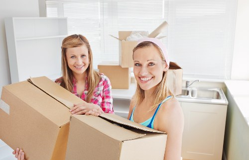 Team organising a structured office removal in central London