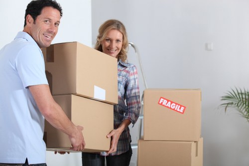 A removal company team maintaining a safe and efficient work environment